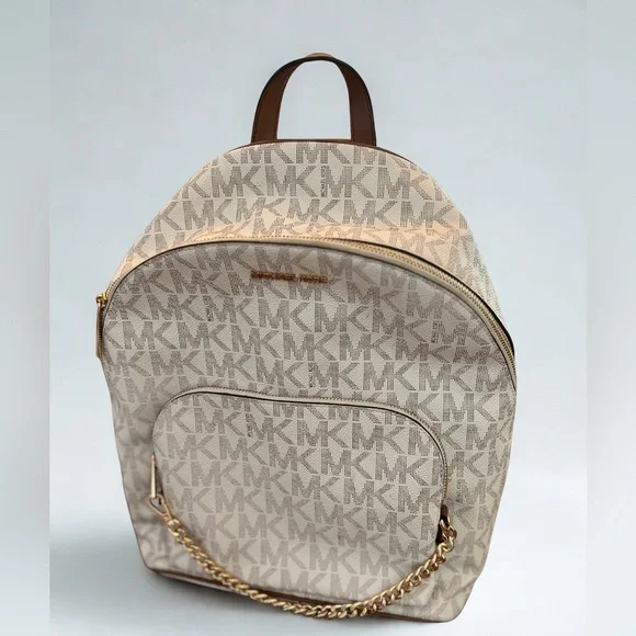 Michael Kors | Signature Chain Zip Backpack - Picture 1 of 6